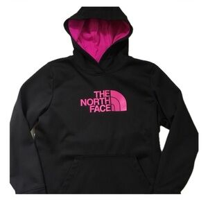 The North Face Women’s Black Hoodie with Pink Accents